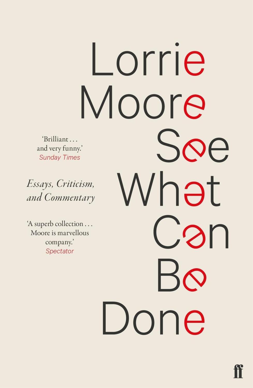 Cover: 9780571339945 | See What Can Be Done | Essays, Criticism, and Commentary | Moore