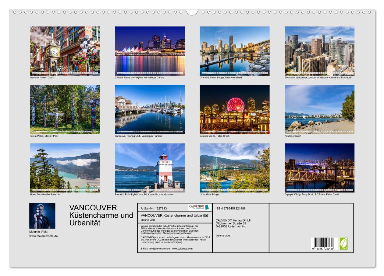 Bild: 9783457221488 | VANCOUVER Küstencharme und Urbanität (Wandkalender 2025 DIN A2...