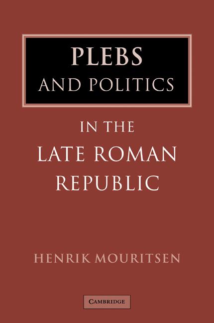 Cover: 9780521044165 | Plebs and Politics in the Late Roman Republic | Mouritsen (u. a.)