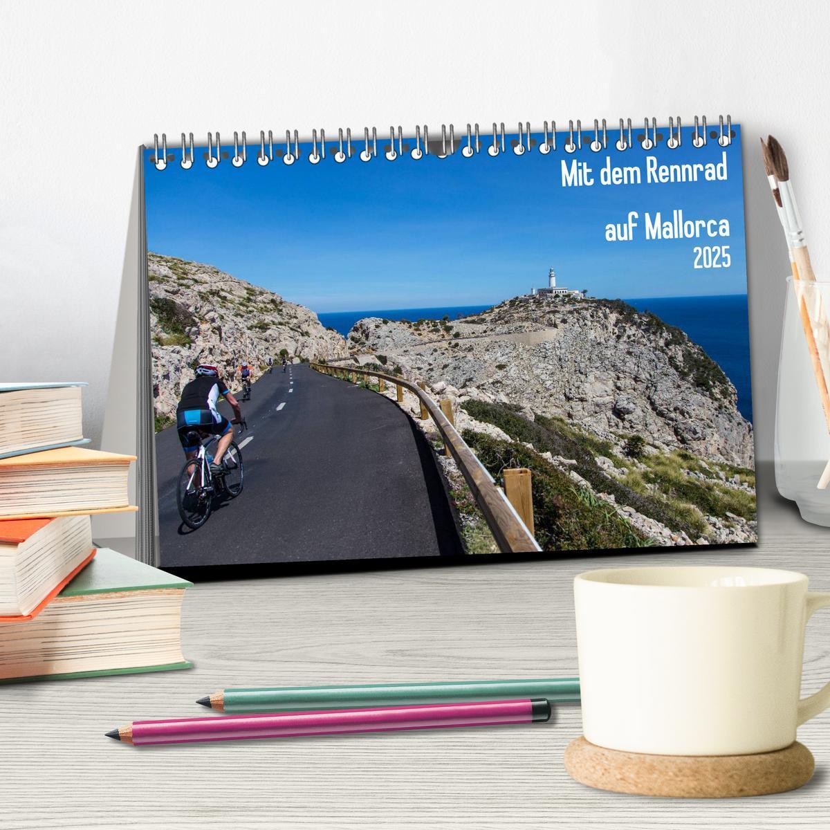 Bild: 9783435606870 | Mit dem Rennrad auf Mallorca (Tischkalender 2025 DIN A5 quer),...