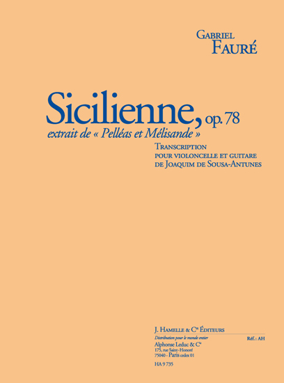 Cover: 9790230797351 | Sicilienne Op.78 | Gabriel Urbain Fauré | Buch | Alphonse Leduc