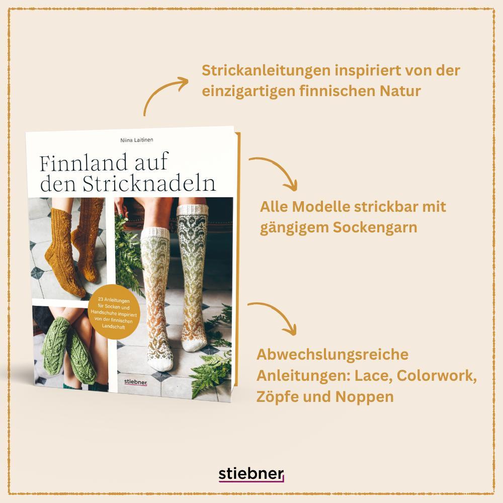 Bild: 9783830721628 | Finnland auf den Stricknadeln | Nina Laitinen | Taschenbuch | 160 S.