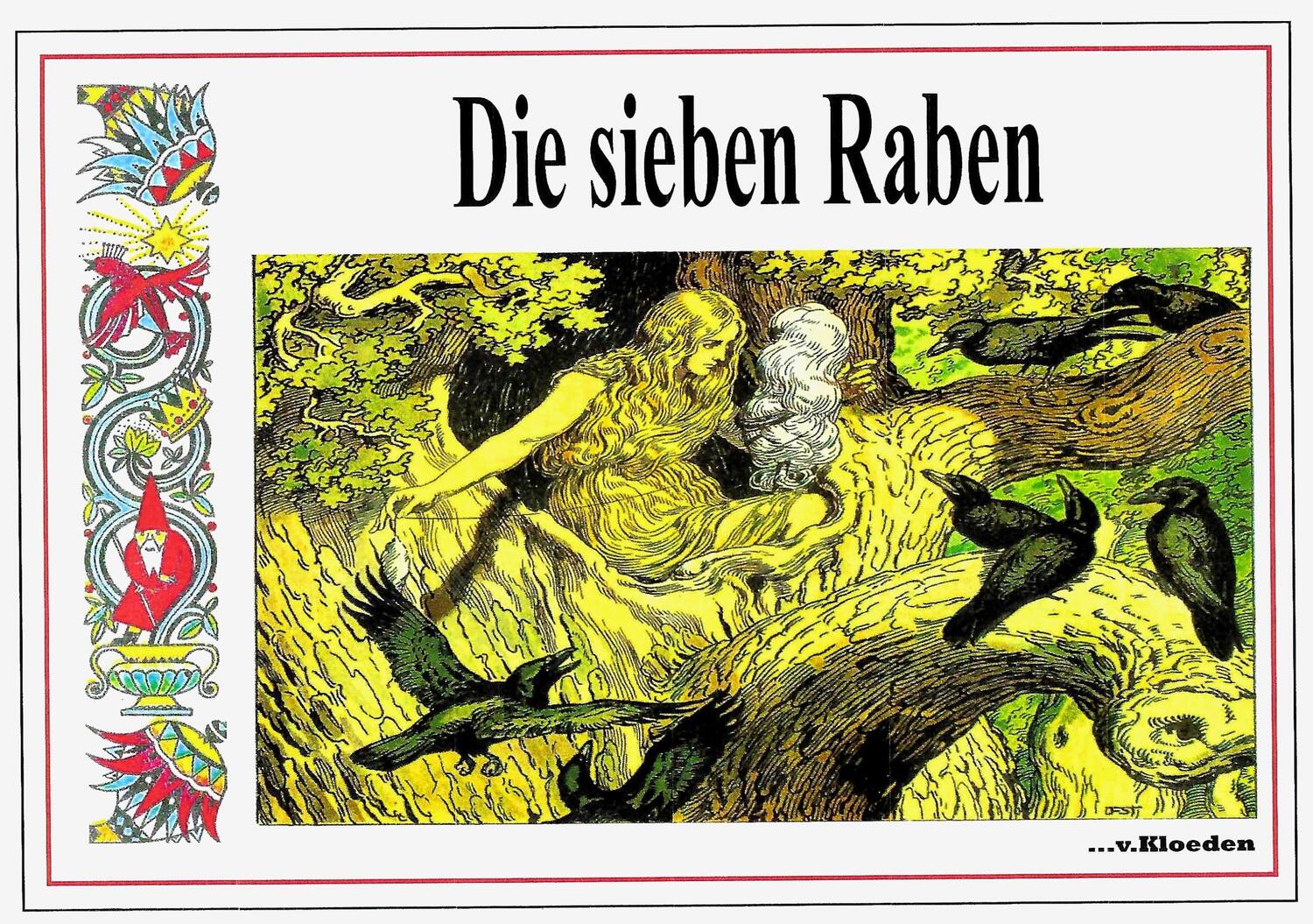 Cover: 9783965240179 | Sieben Raben | Märchenbilderbuch im Jugendstil | Grimm | Taschenbuch