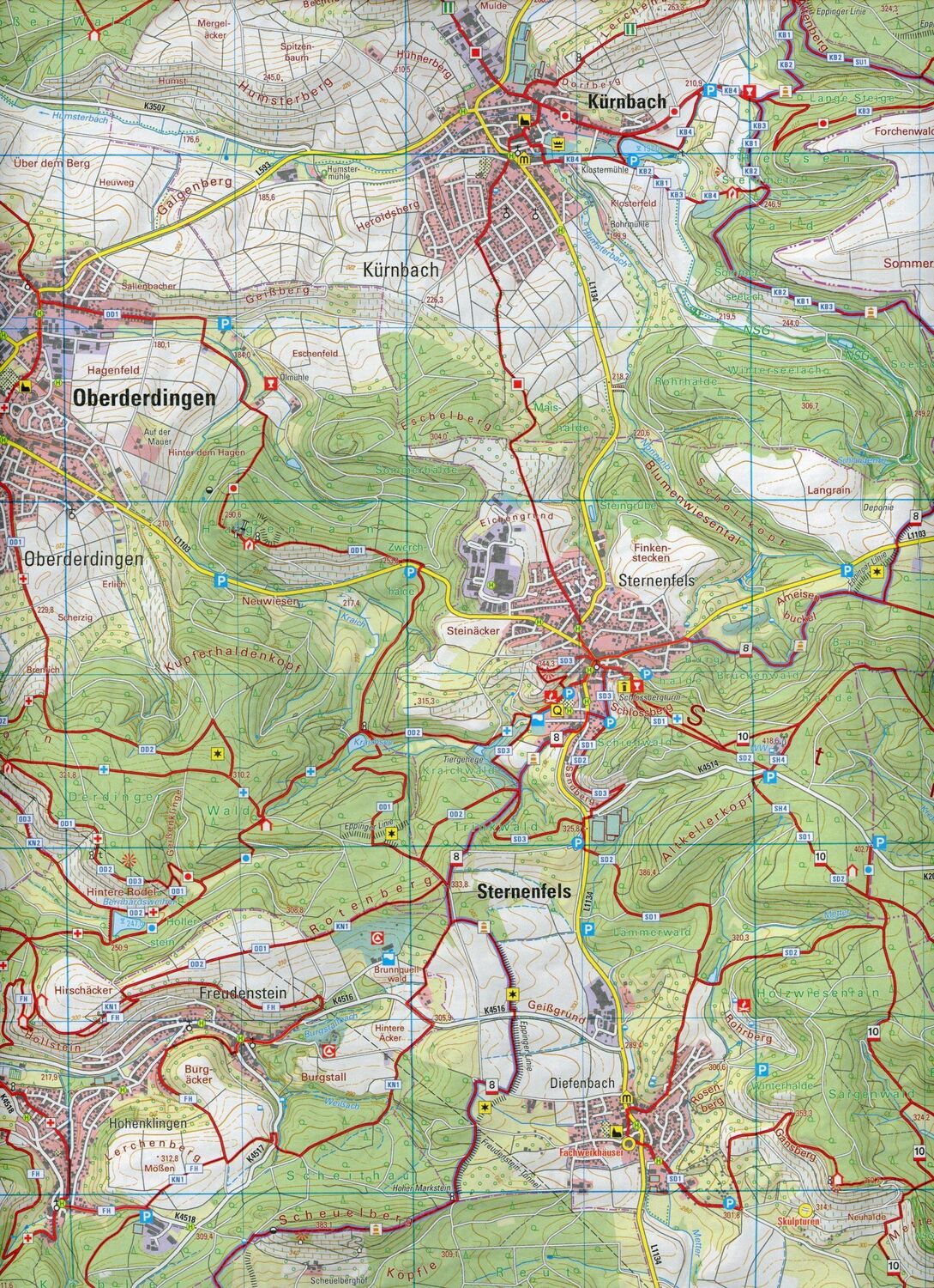 Bild: 9783863984427 | W216 Wanderkarte 1:25 000 Bretten | Stromberg-Heuchelberg, Maulbronn