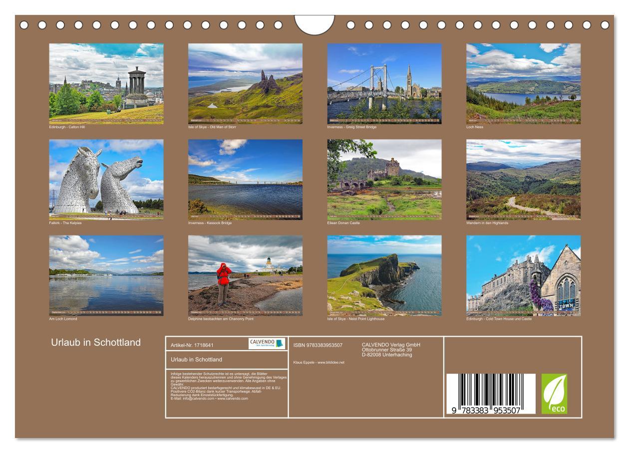 Bild: 9783383953507 | Urlaub in Schottland (Wandkalender 2025 DIN A4 quer), CALVENDO...