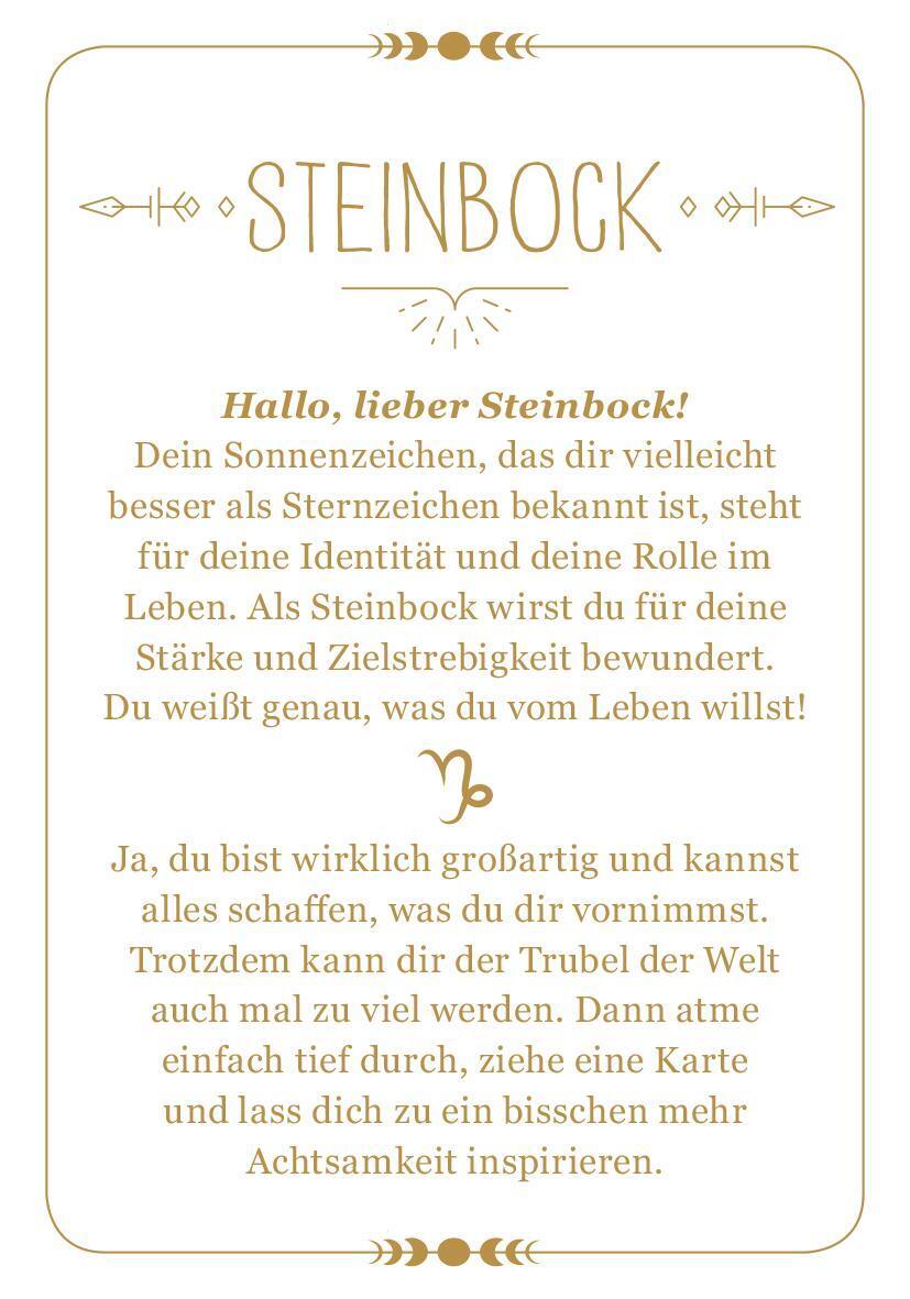 Bild: 9783845849744 | Achtsamkeit für den Steinbock | 50 Astro-Kärtchen | Taschenbuch | 2022