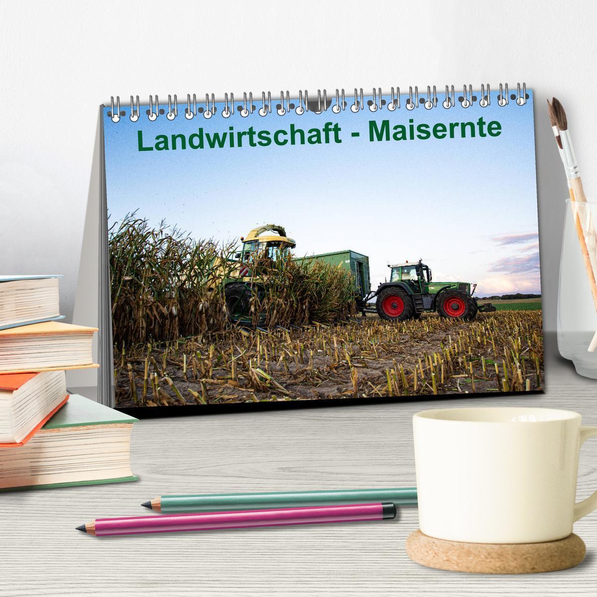 Bild: 9783435182954 | Landwirtschaft - Maisernte (Tischkalender 2025 DIN A5 quer),...