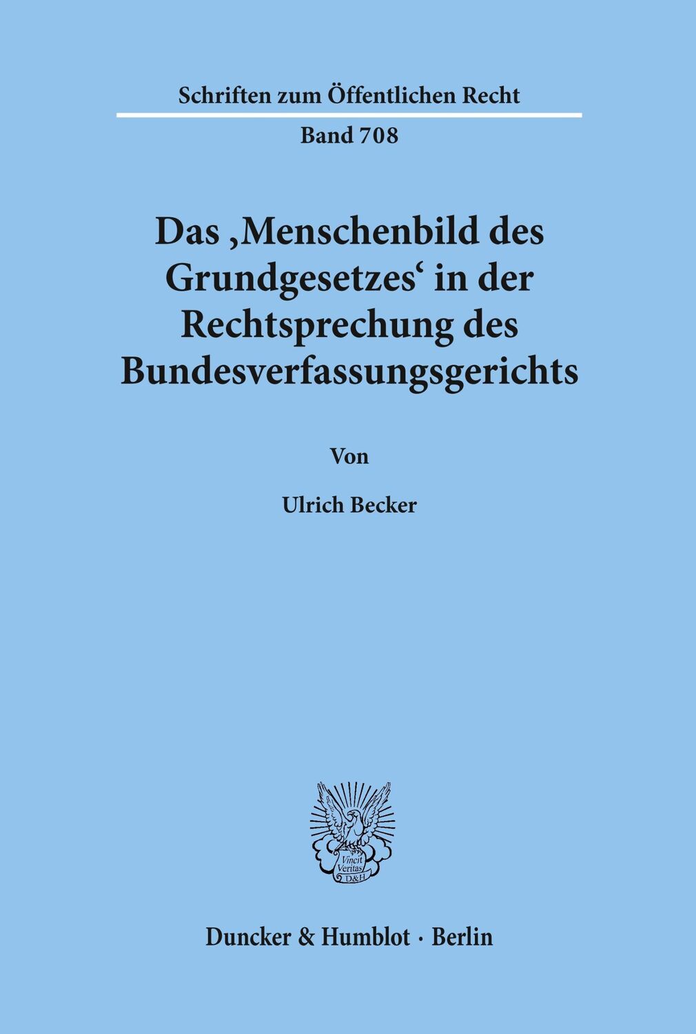 Cover: 9783428088539 | Das ¿Menschenbild des Grundgesetzes¿ in der Rechtsprechung des...