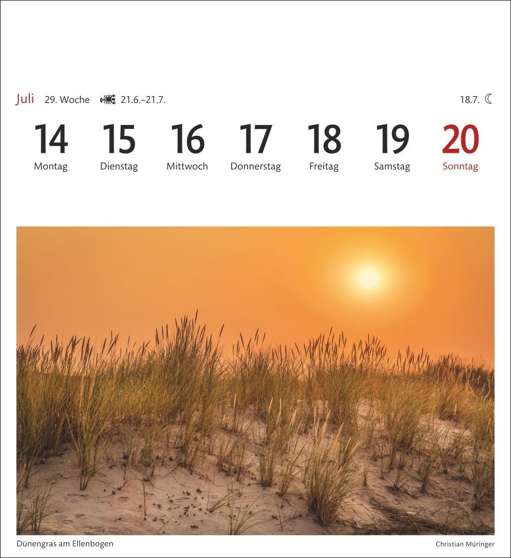 Bild: 9783840033469 | Sylt Sehnsuchtskalender 2025 - Wochenkalender mit 53 Postkarten | 2025