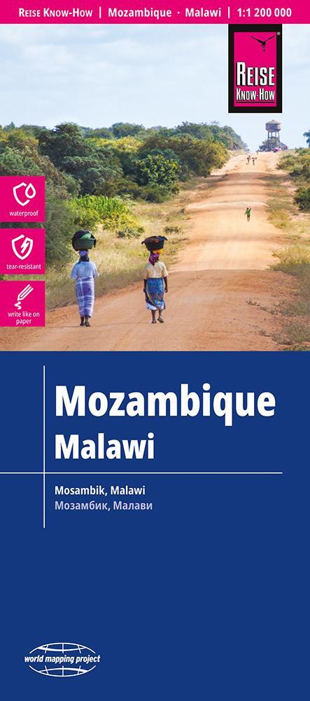 Cover: 9783831773572 | Reise Know-How Landkarte Mosambik, Malawi (1:1.200.000) | GmbH | 2 S.