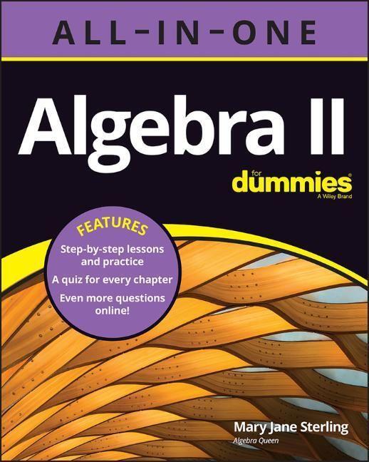 Cover: 9781119896265 | Algebra II All-in-One For Dummies | Mary Jane Sterling | Taschenbuch