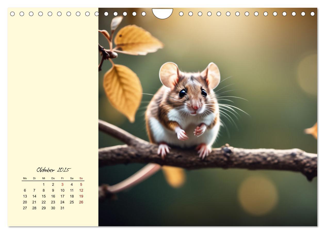 Bild: 9783457148594 | Goldige Mäuse im Grünen (Wandkalender 2025 DIN A4 quer), CALVENDO...