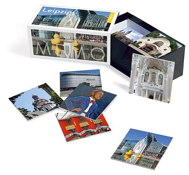 Cover: 4260044151434 | Leipzig-Memo | Spiel | 72 farbige Karten mit 36 verschiedenen Motiven