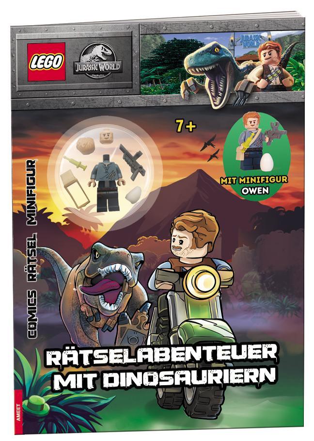 Cover: 9783960807483 | LEGO® Jurassic World(TM) - Rätselabenteuer mit Dinosauriern | Buch