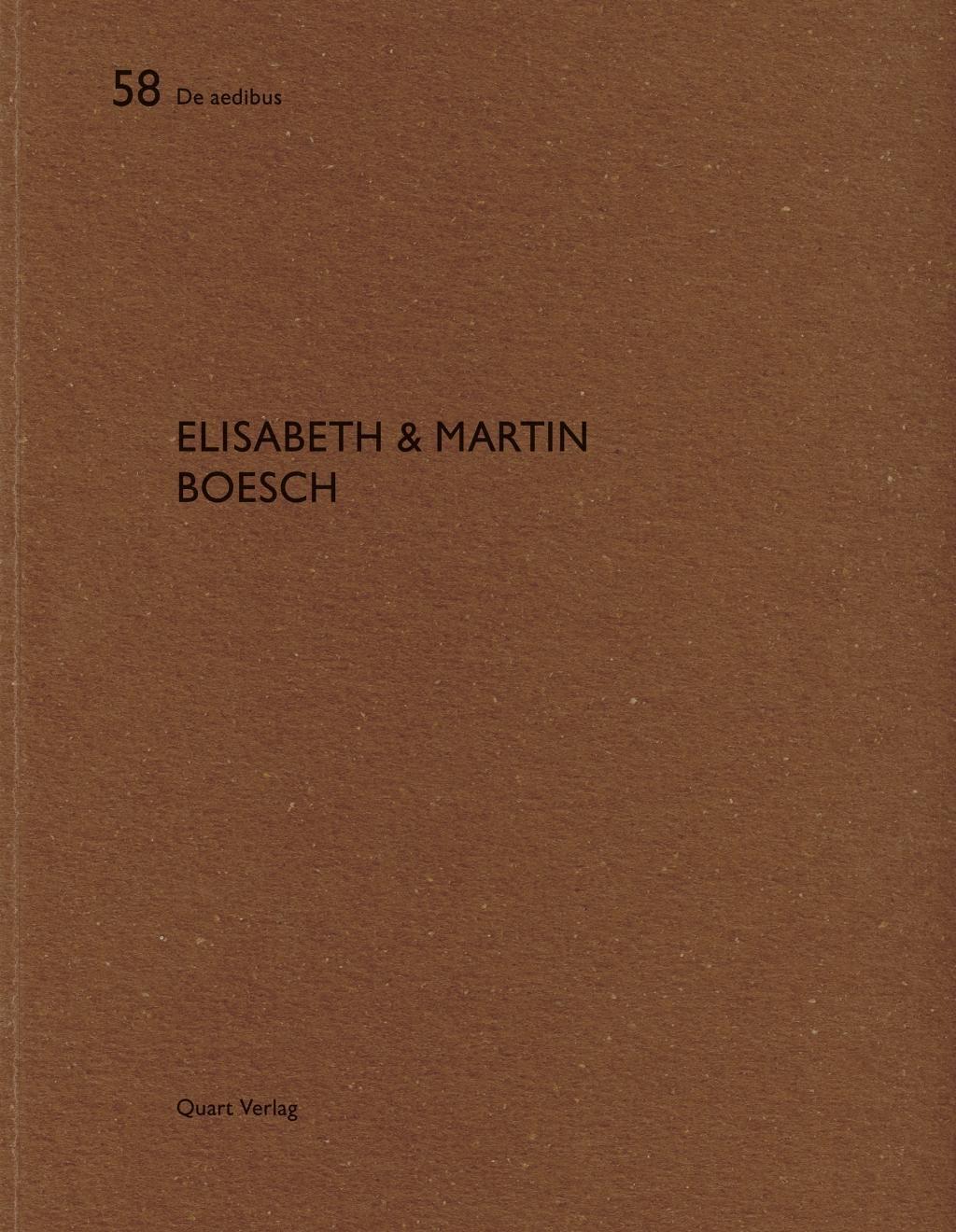 Cover: 9783037610060 | Elisabeth &amp; Martin Boesch | Dt/engl, De aedibus 74 | Taschenbuch