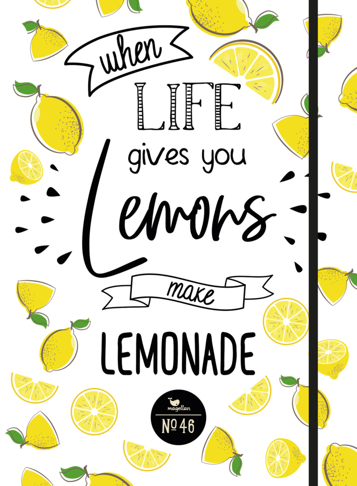 Cover: 4280000943842 | Notizbuch No. 46 (Lemons) | When life gives you lemons make lemonade