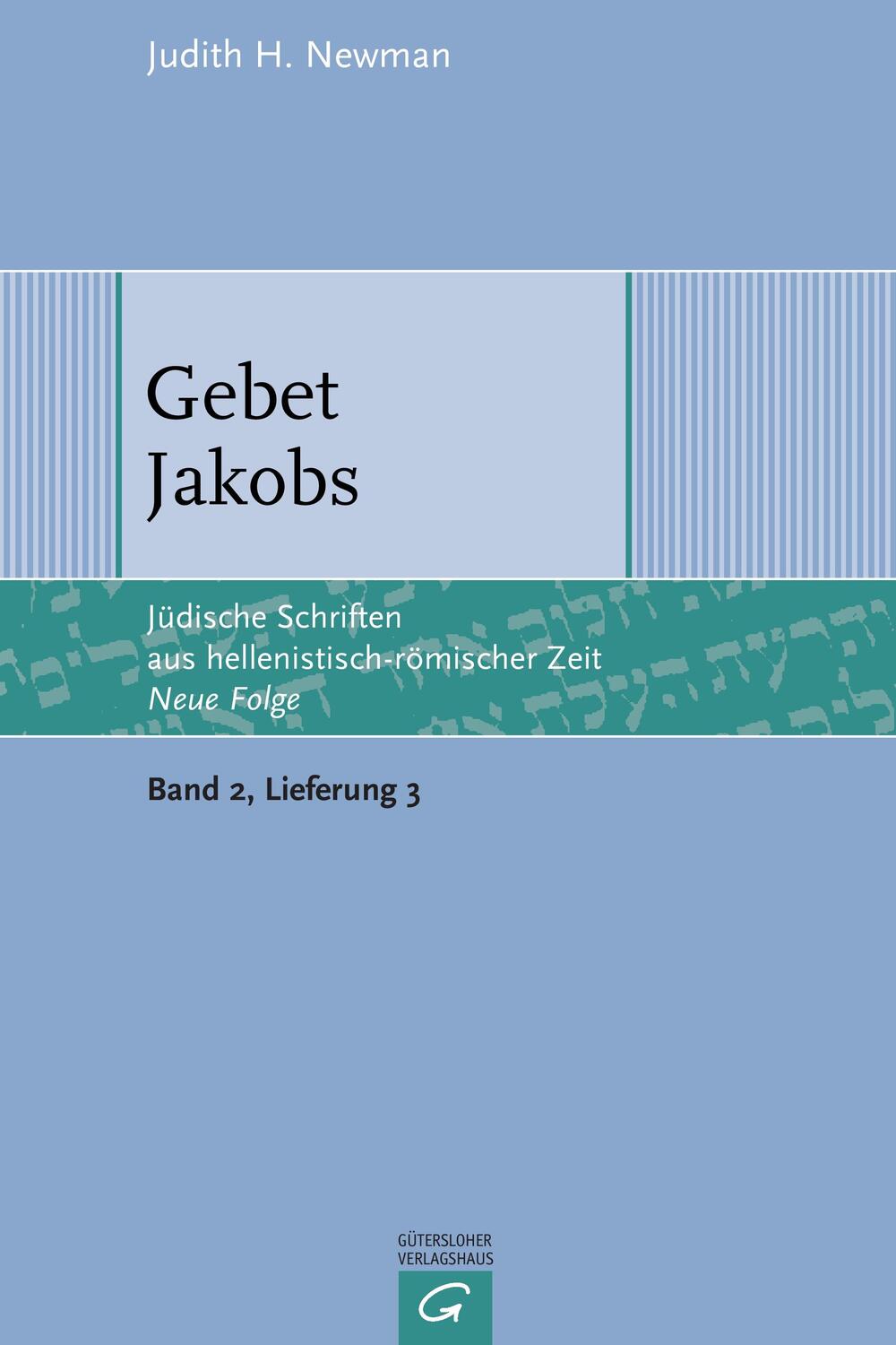 Cover: 9783579052557 | Gebet Jakobs | Judith H. Newman | Taschenbuch | Paperback | 64 S.