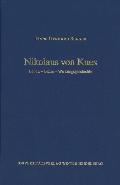 Cover: 9783825365615 | Cusanus-Studien / Nikolaus von Kues | Hans G. Senger | Taschenbuch