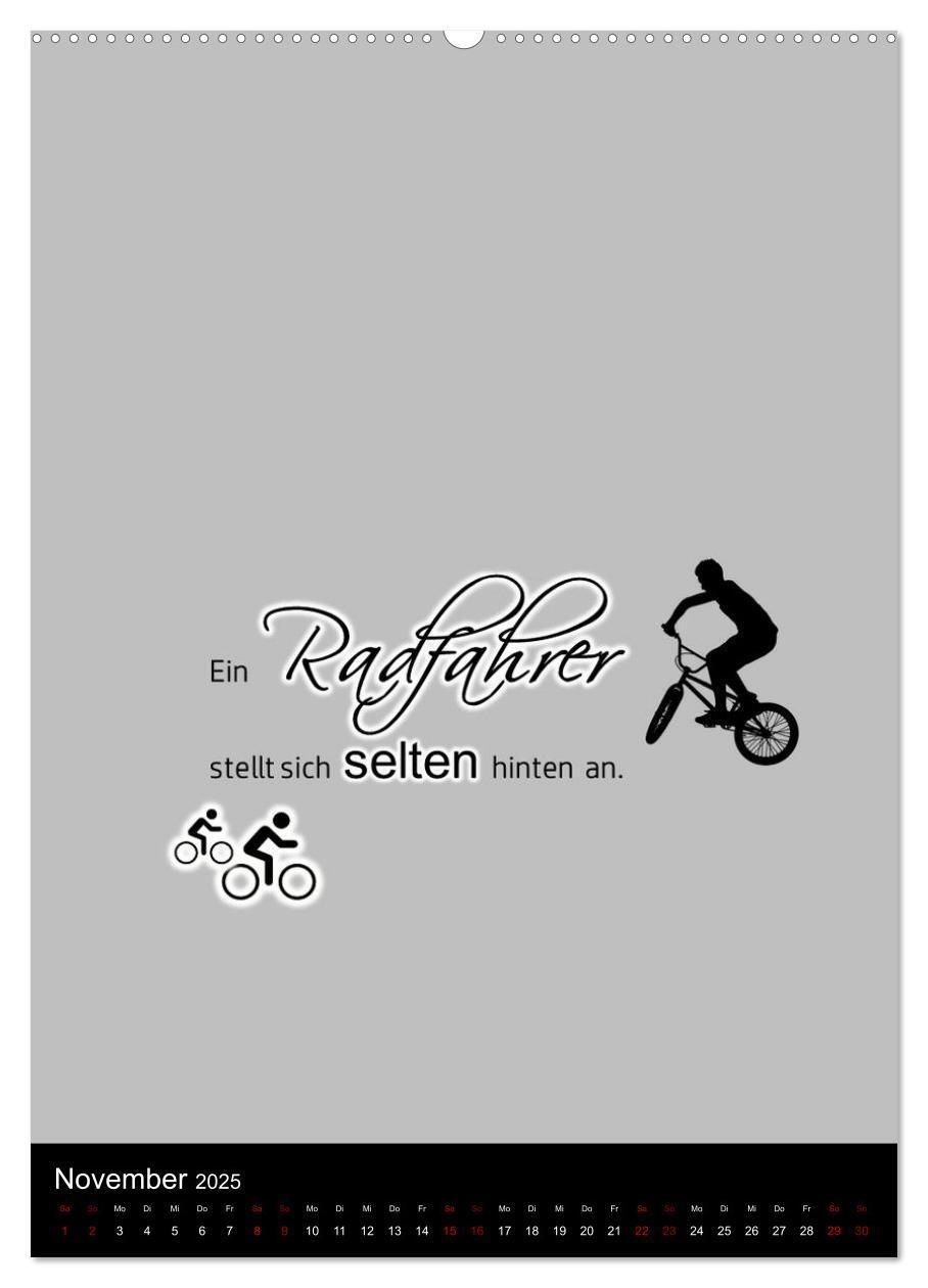 Bild: 9783435916030 | Markante, freche Sprüche rund ums Radfahren (Wandkalender 2025 DIN...