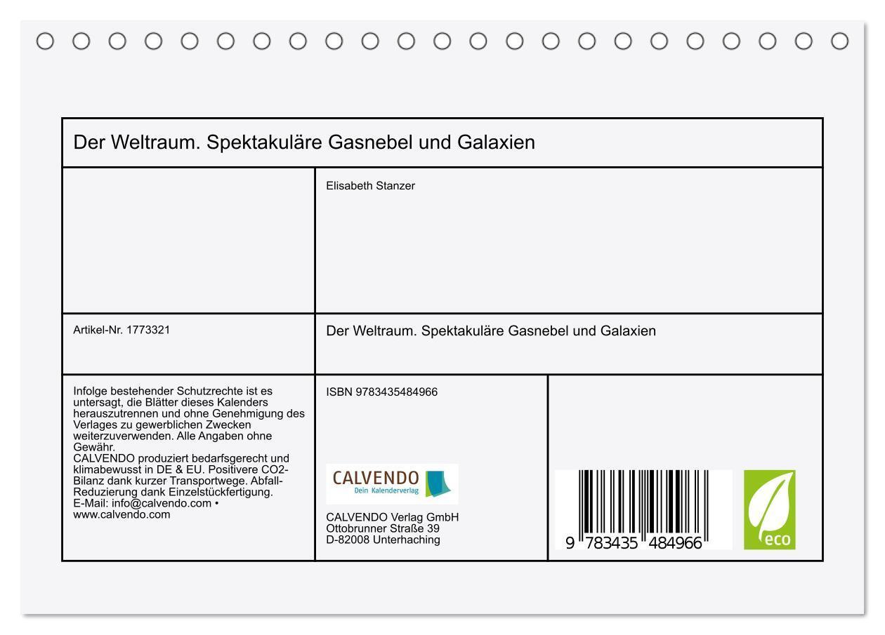 Bild: 9783435484966 | Der Weltraum. Spektakuläre Gasnebel und Galaxien (Tischkalender...