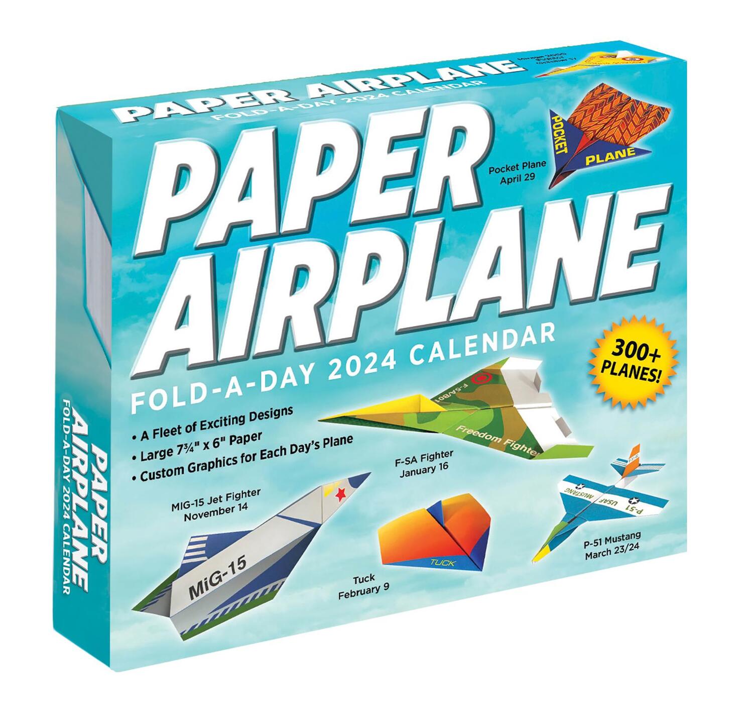 Cover: 9781524880019 | Paper Airplane 2024 Fold-A-Day Calendar | Kyong Lee (u. a.) | Kalender