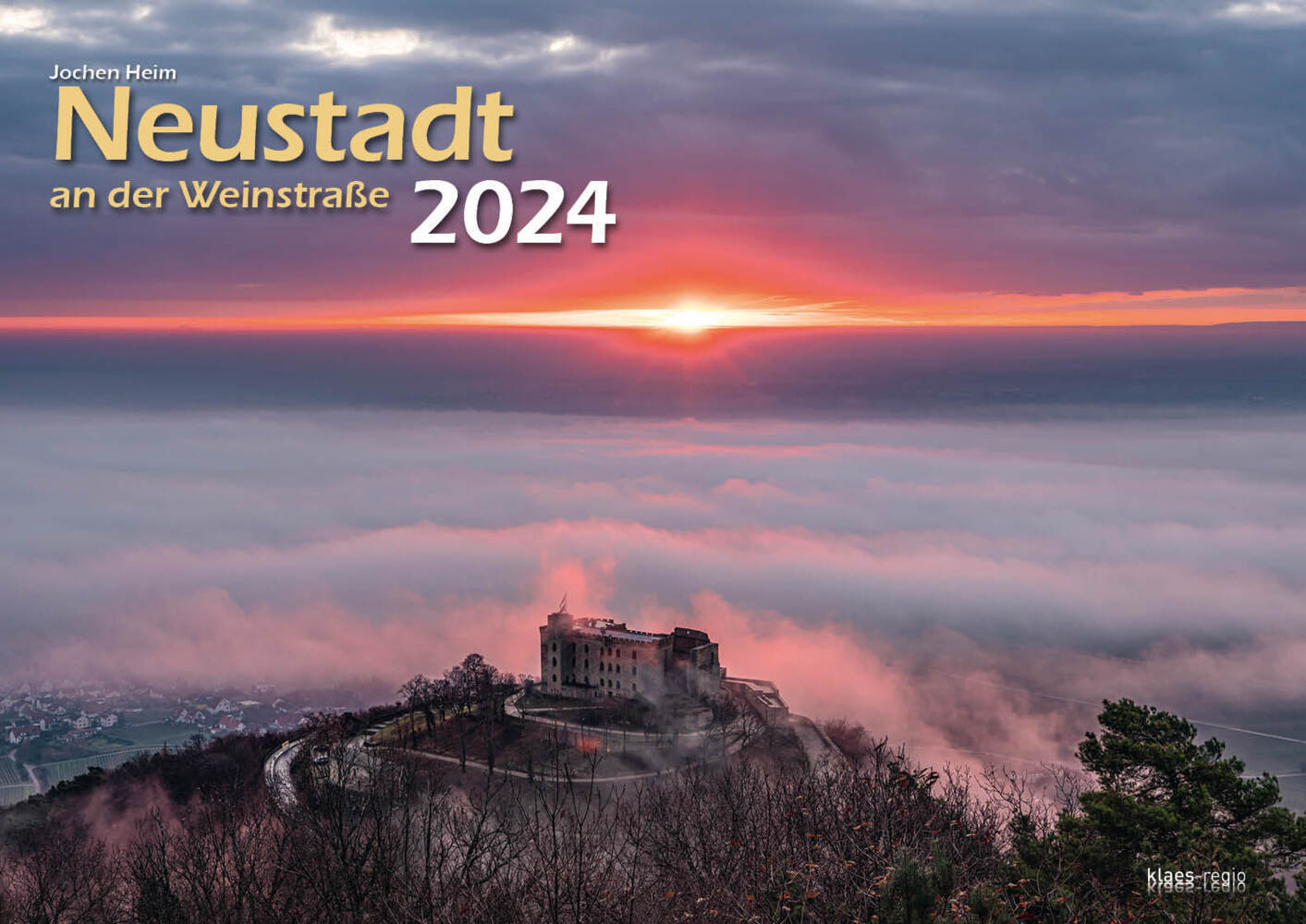 Cover: 9783965351950 | Neustadt a. d. Weinstraße 2024 Bildkalender A3 Spiralbindung | Klaes