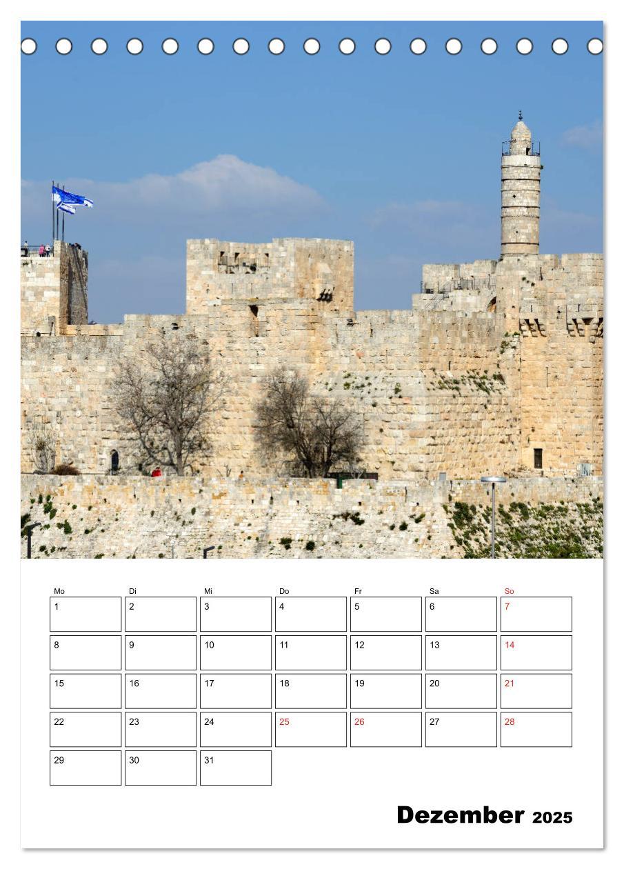 Bild: 9783435946051 | Israel - Der Monatsplaner 2025 (Tischkalender 2025 DIN A5 hoch),...