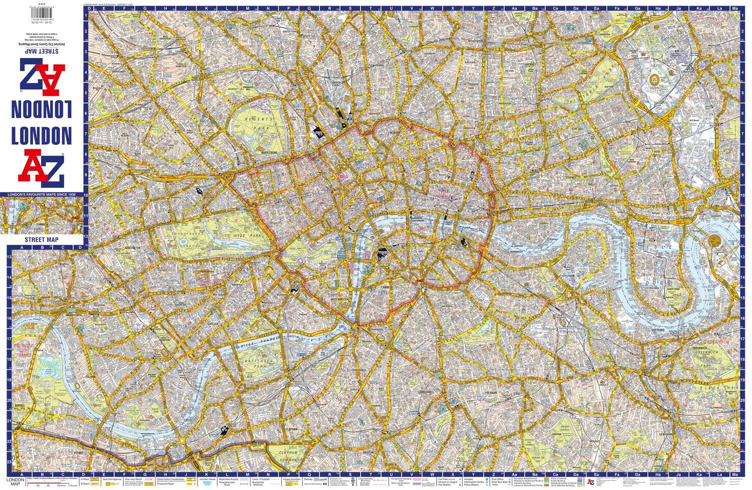 Bild: 9780008581787 | London A-Z Street Map | AâEUR"Z maps | (Land-)Karte | Karte/Landkarte