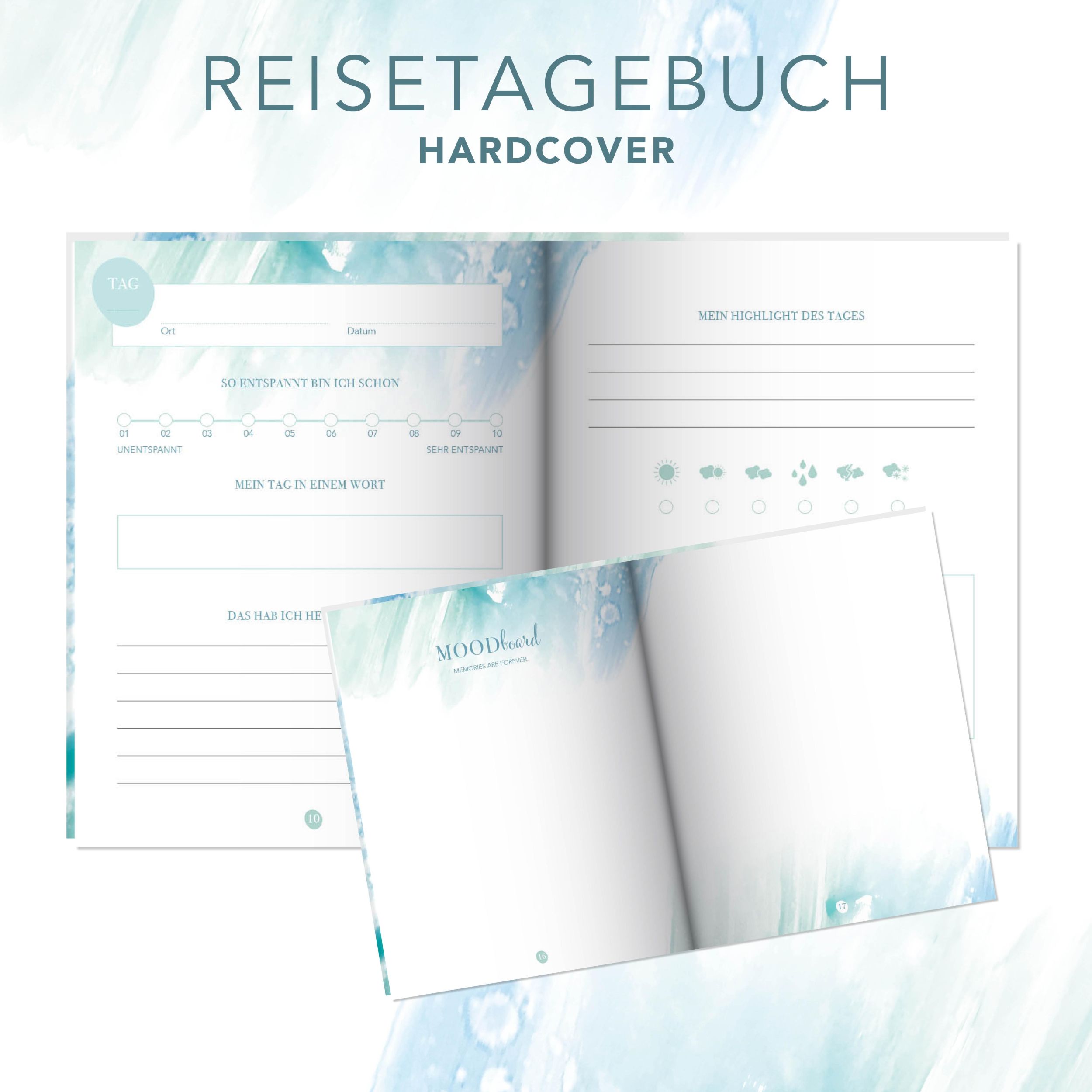 Bild: 9783964439703 | Reisetagebuch zum selber Schreiben inkl. Postkarten, Sammeltasche...