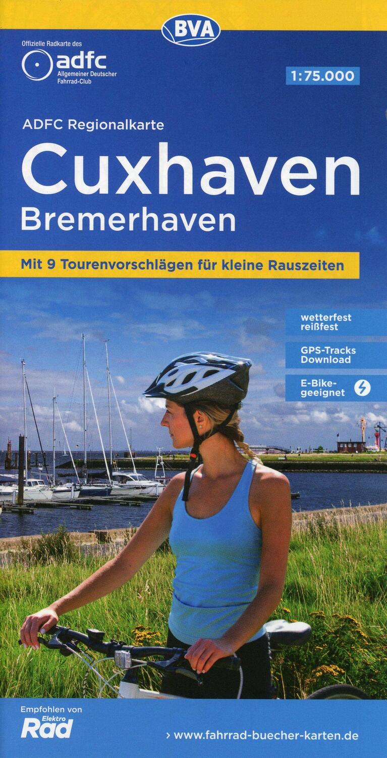 Cover: 9783969900857 | ADFC Regionalkarte Cuxhaven Bremerhaven mit Tourenvorschlägen,...