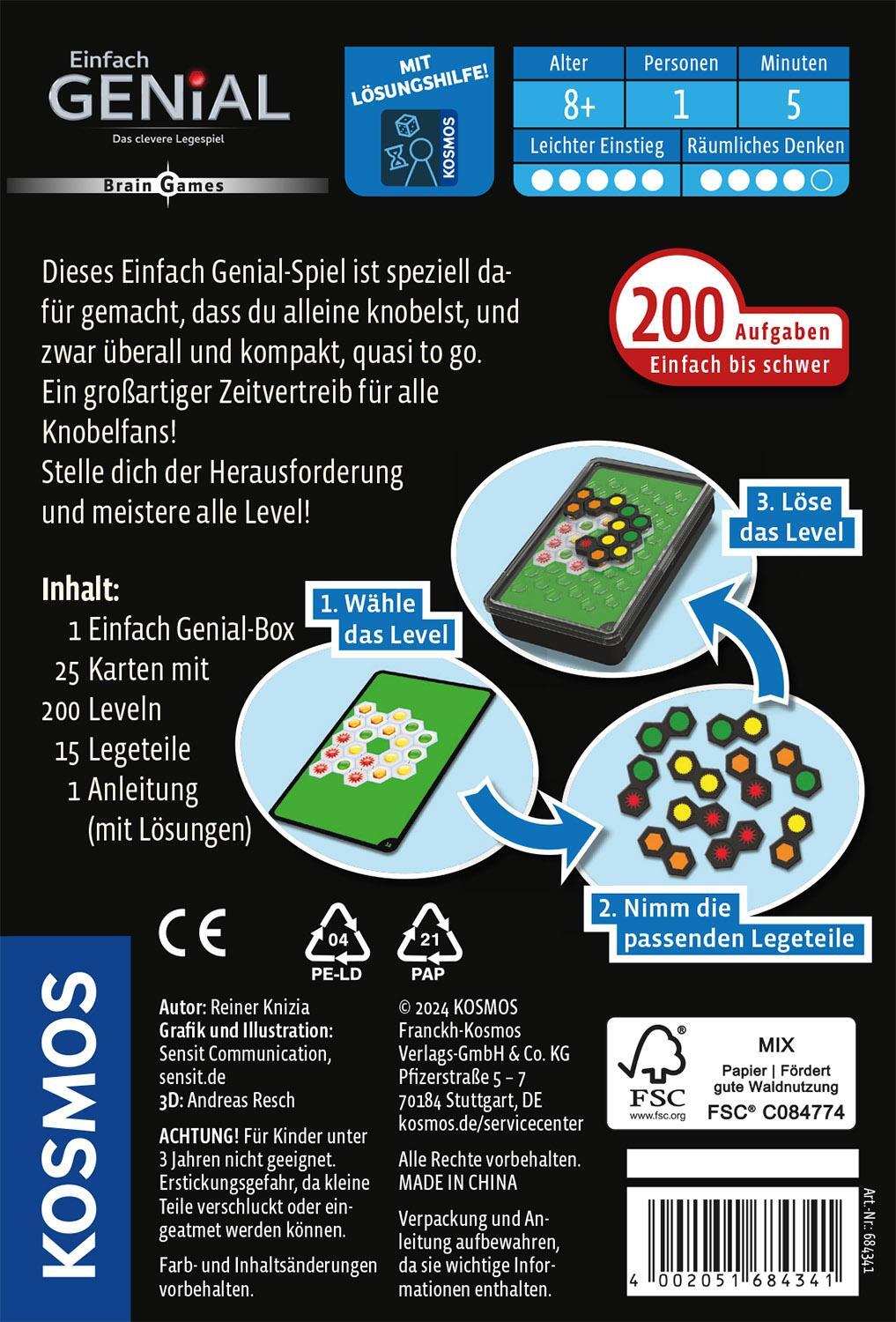 Bild: 4002051684341 | Einfach Genial Brain Games | Spiel | Reiner Knizia | Spiel | 684341