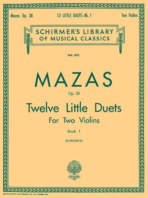 Cover: 9780793554508 | 12 Little Duets, Op. 38 - Book 1: Schirmer Library of Classics...