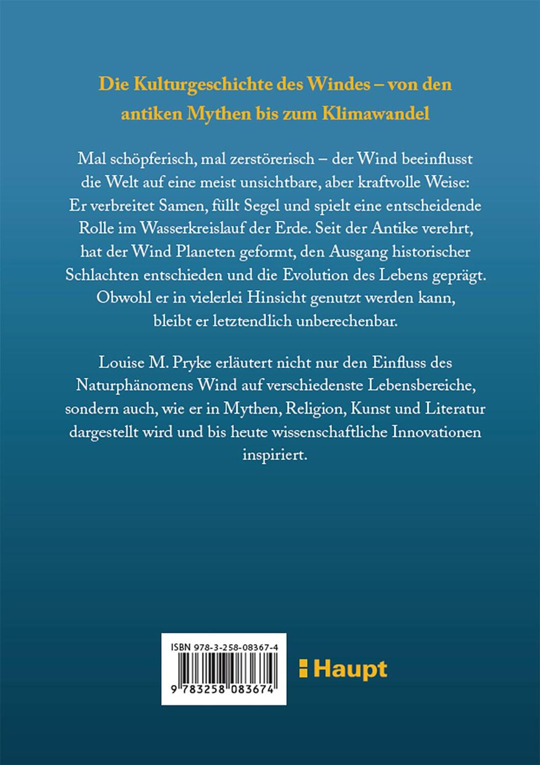 Rückseite: 9783258083674 | Wind | Eine Kultur- und Naturgeschichte | Louise M. Pryke | Buch