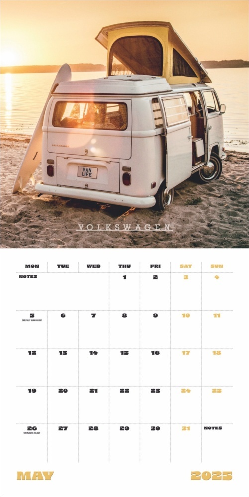 Bild: 9783840196799 | Camper Vans Broschurkalender 2025 | Kalender | 28 S. | Englisch | 2025