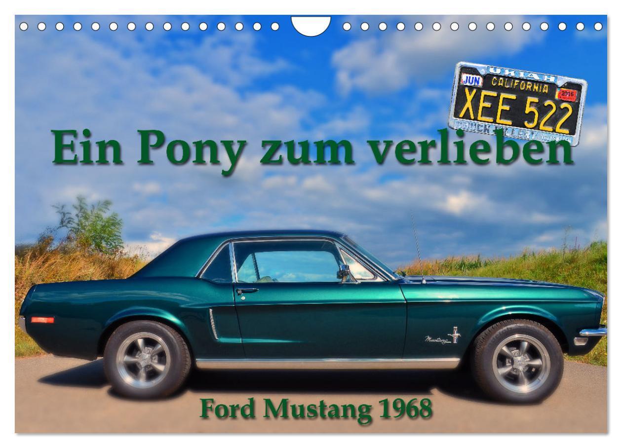 Cover: 9783435029334 | Ein Pony zum verlieben - Ford Mustang 1968 (Wandkalender 2025 DIN...