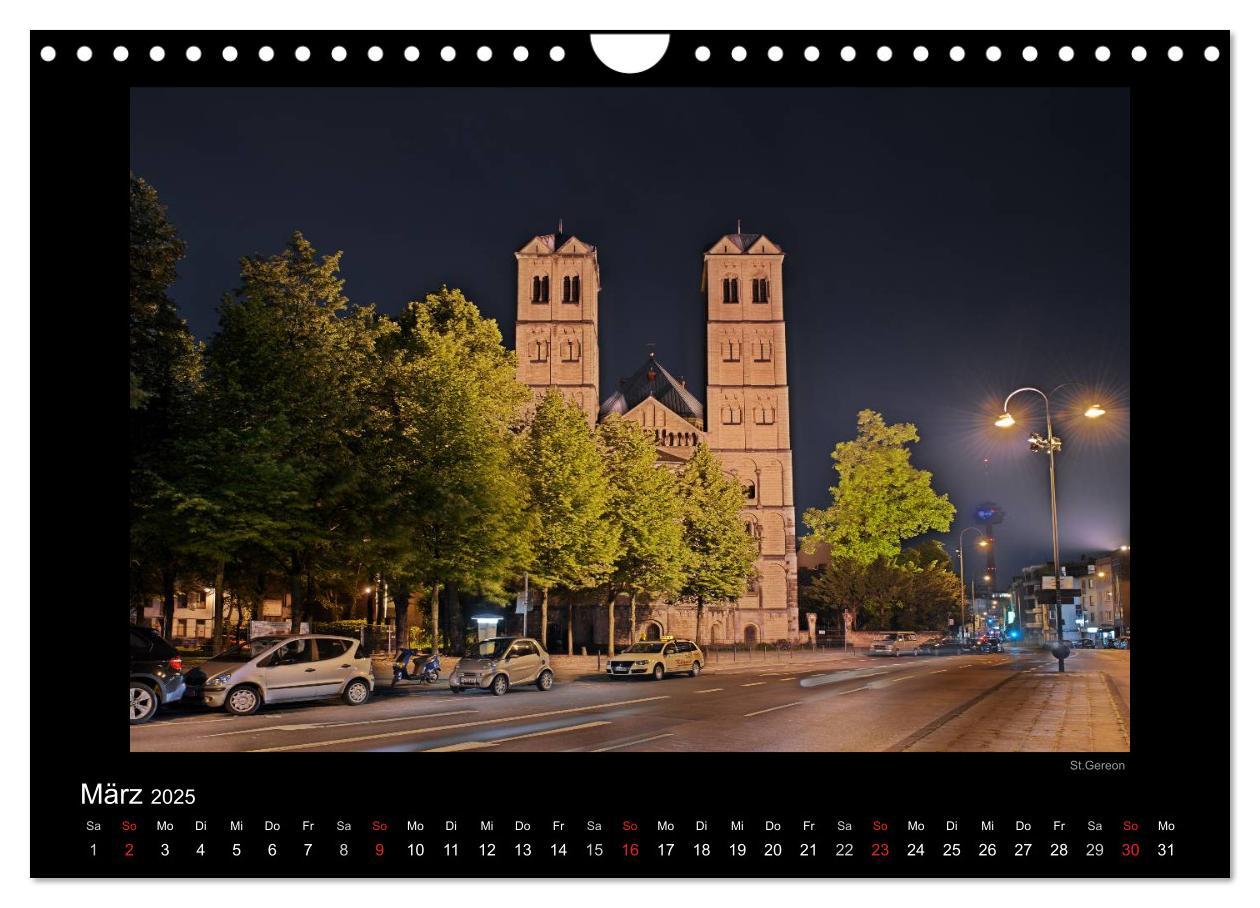 Bild: 9783435782406 | Köln ¿ Nachts 2025 (Wandkalender 2025 DIN A4 quer), CALVENDO...