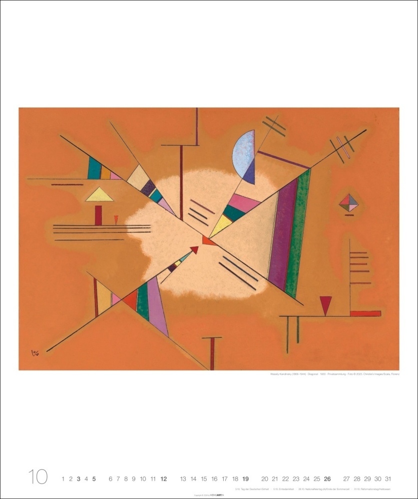 Bild: 9783839901007 | Wassily Kandinsky Edition Kalender 2025 | Wassily Kandinsky | Kalender