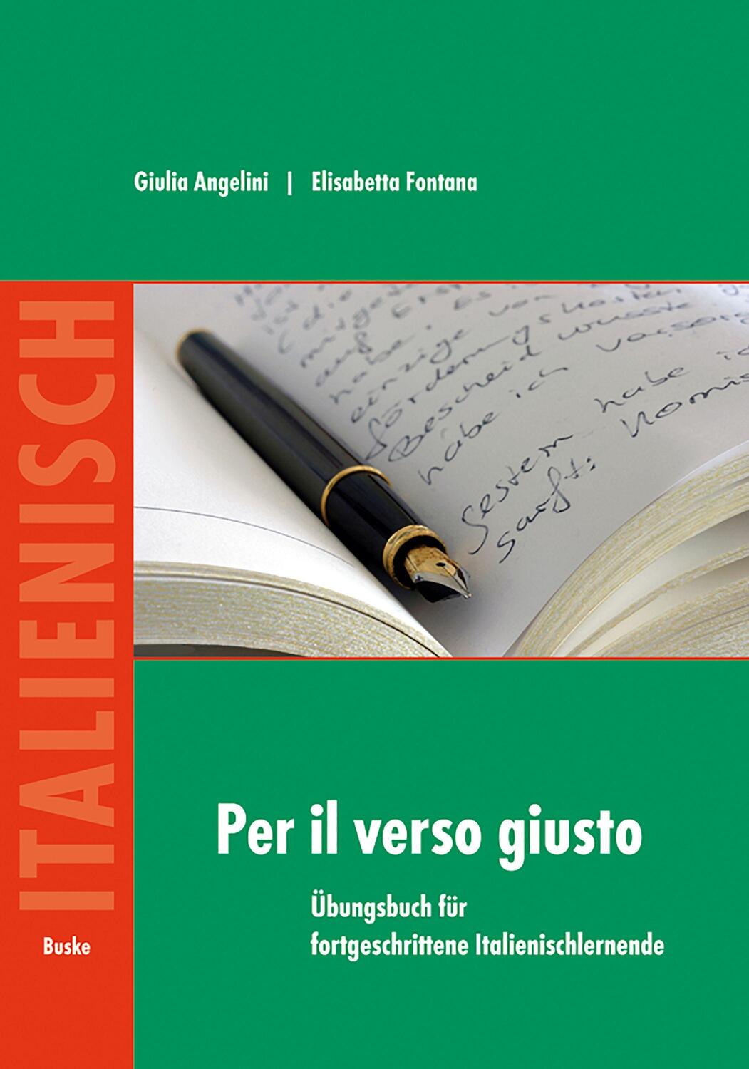 Cover: 9783875485400 | Per il verso giusto | Giulia Angelini (u. a.) | Taschenbuch | Deutsch