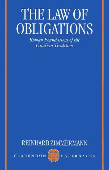 Cover: 9780198764267 | The Law of Obligations | Roman Foundations of the Civilian Tradition