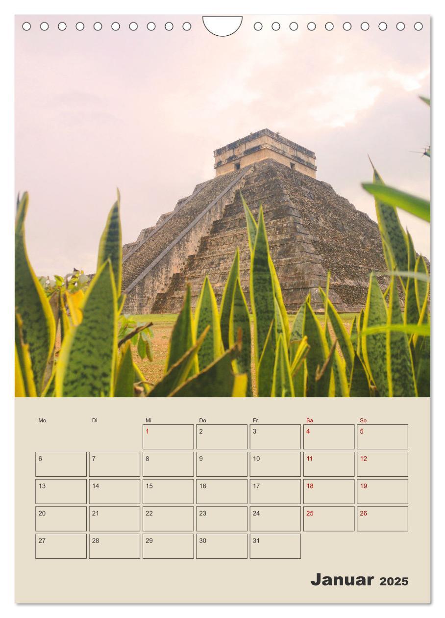 Bild: 9783435900664 | Mexiko Yucatán Terminplaner (Wandkalender 2025 DIN A4 hoch),...