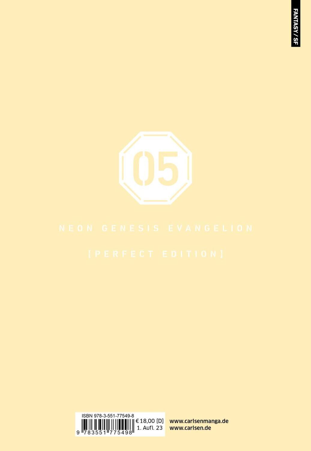 Rückseite: 9783551775498 | Neon Genesis Evangelion - Perfect Edition 5 | Yoshiyuki Sadamoto