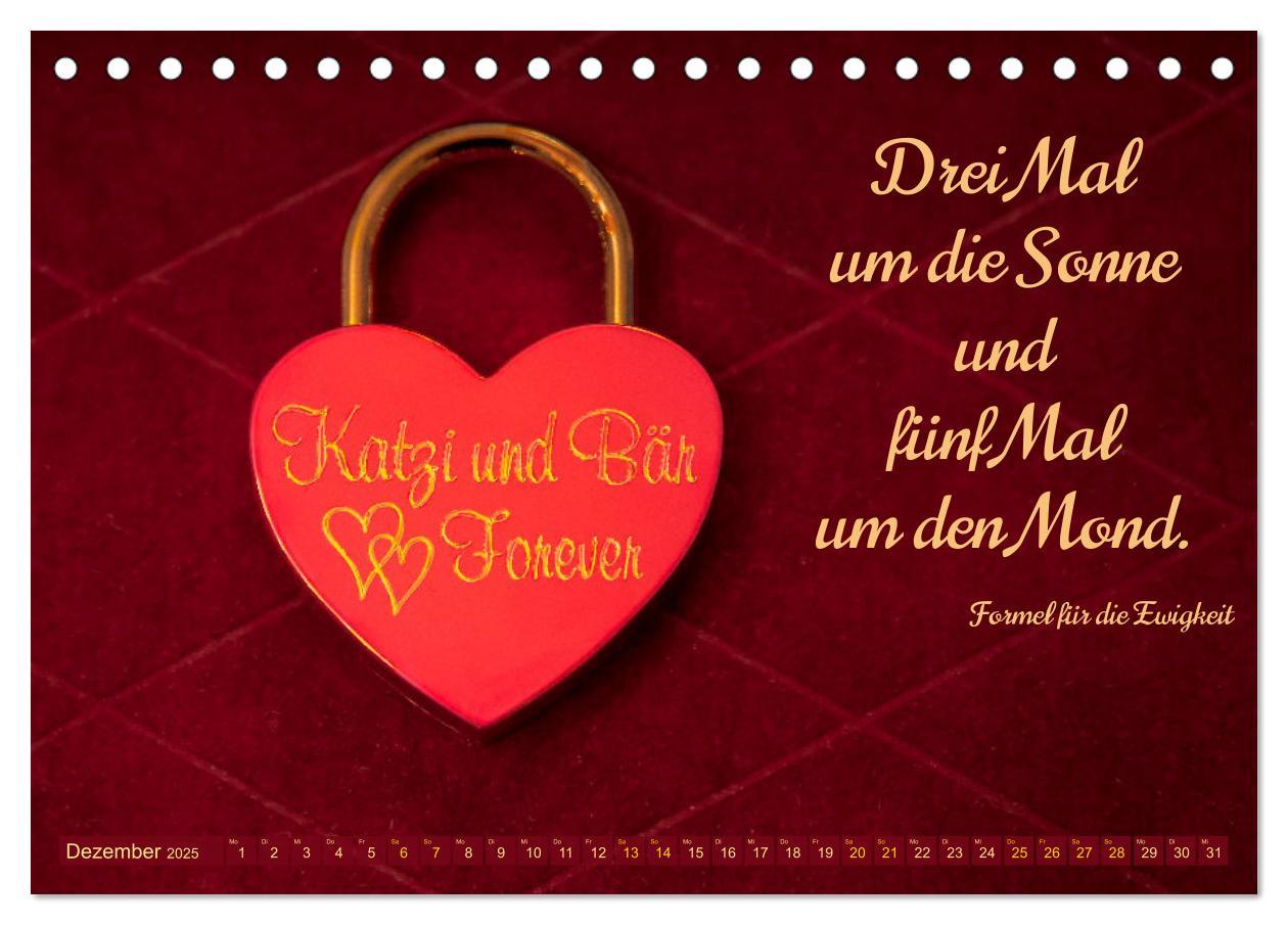 Bild: 9783383992681 | Liebesschlösser, Ich liebe Dich (Tischkalender 2025 DIN A5 quer),...