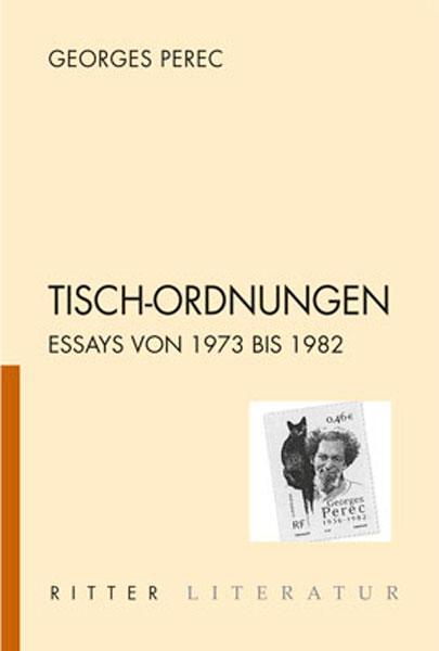 Cover: 9783854155027 | Tisch-Ordnungen | Essays von 1973 bis 1982 | Georges Perec | Buch