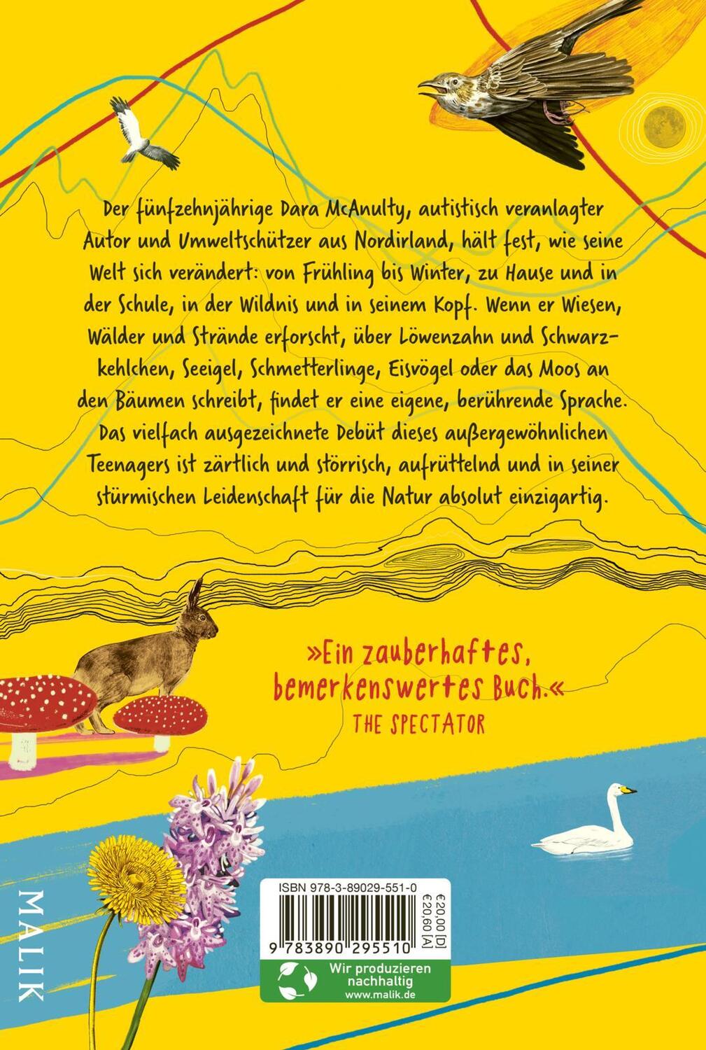 Rückseite: 9783890295510 | Tagebuch eines jungen Naturforschers | Dara McAnulty | Buch | 256 S.