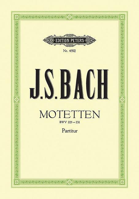 Cover: 9790014029975 | Motetten BWV 225-231 | für 4- bis 8-stimmigen gemischten Chor | Bach