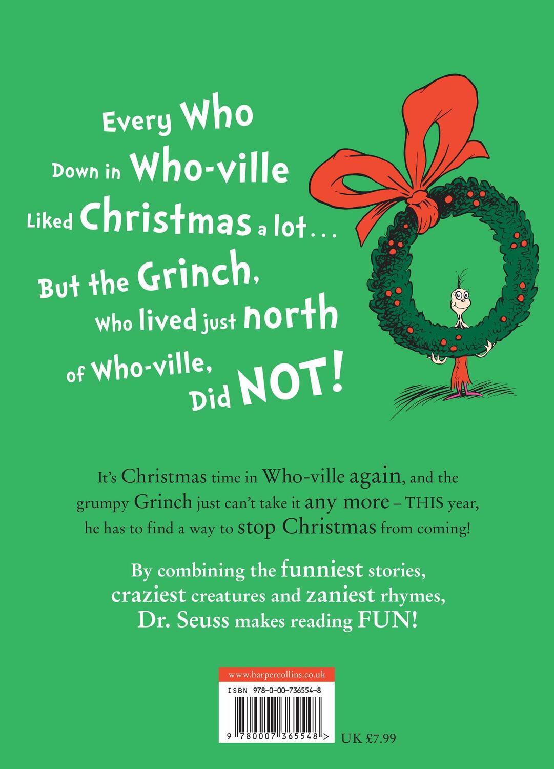 Rückseite: 9780007365548 | How the Grinch Stole Christmas! | Stole Christmas! | Dr Seuss | Buch