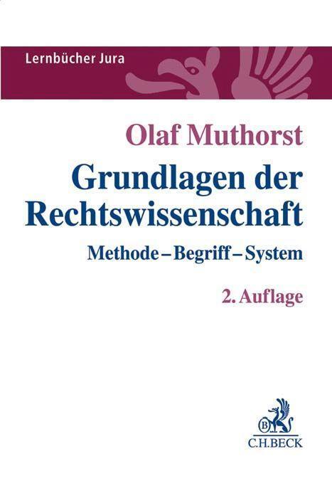 Cover: 9783406695469 | Grundlagen der Rechtswissenschaft | Methode, Begriff, System | Buch