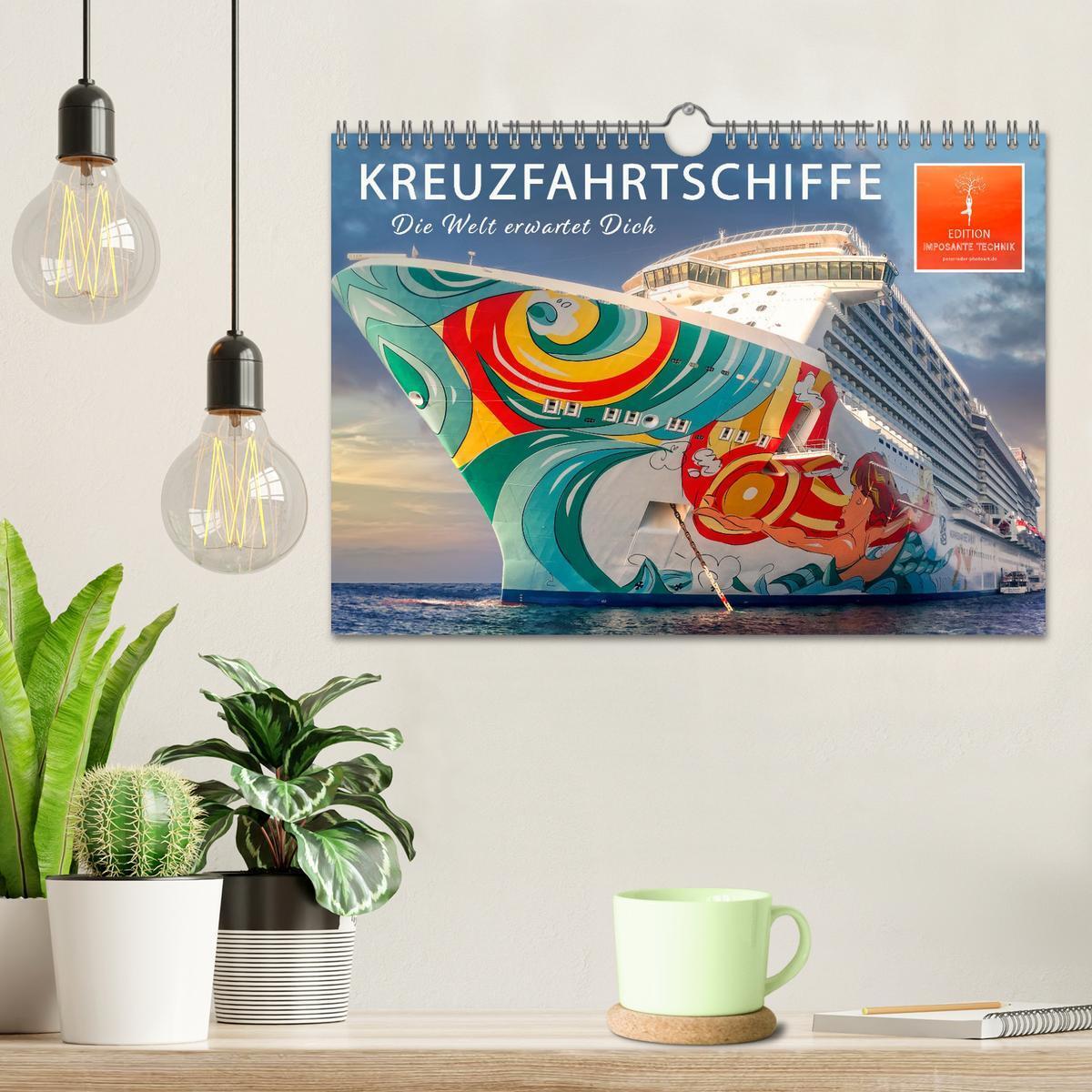 Bild: 9783435074648 | Kreuzfahrtschiffe - die Welt erwartet Dich (Wandkalender 2025 DIN...