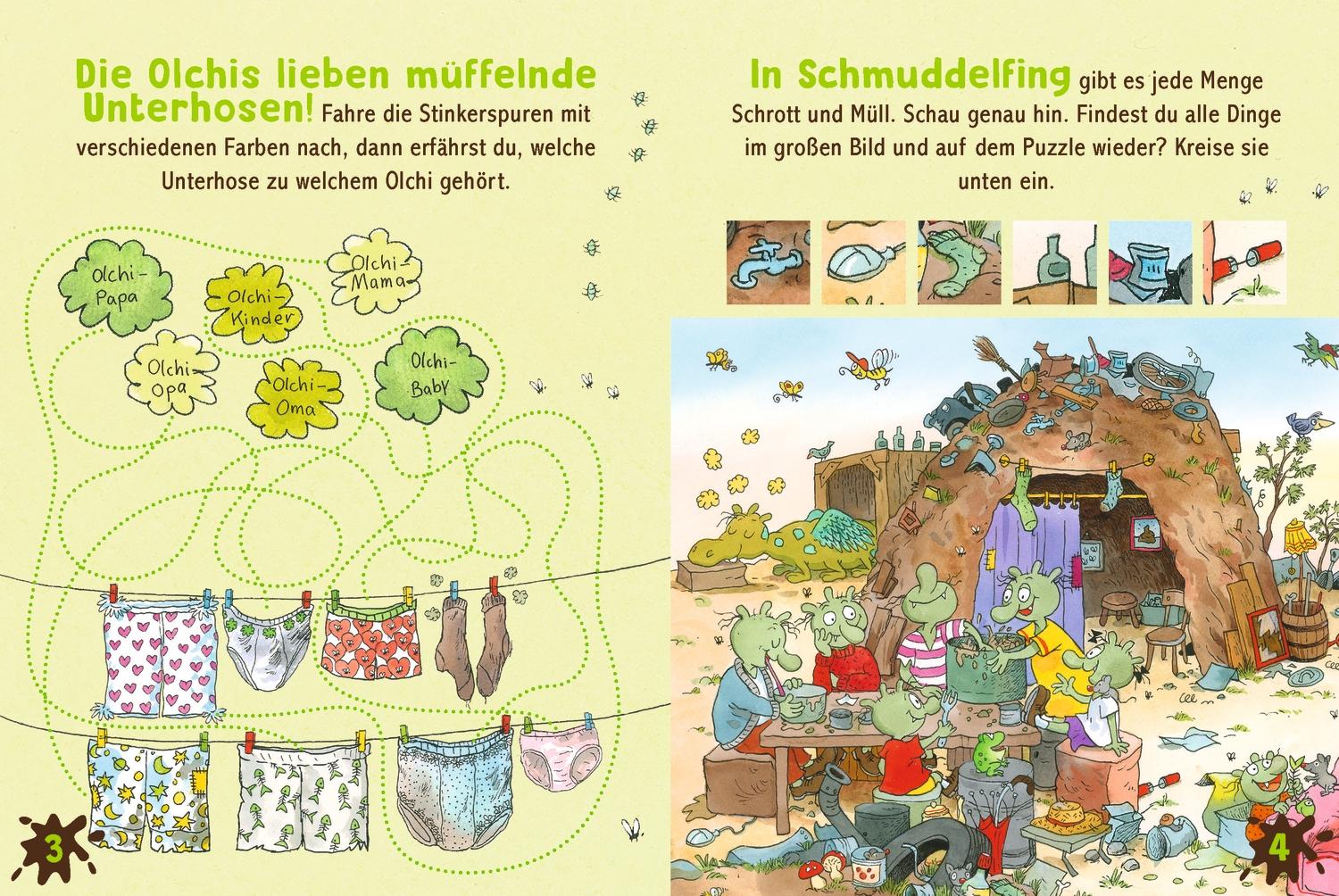 Bild: 4260512186968 | Die Olchis. Puzzle im Buch. 100 Teile | Erhard Dietl | Spiel | Puzzle