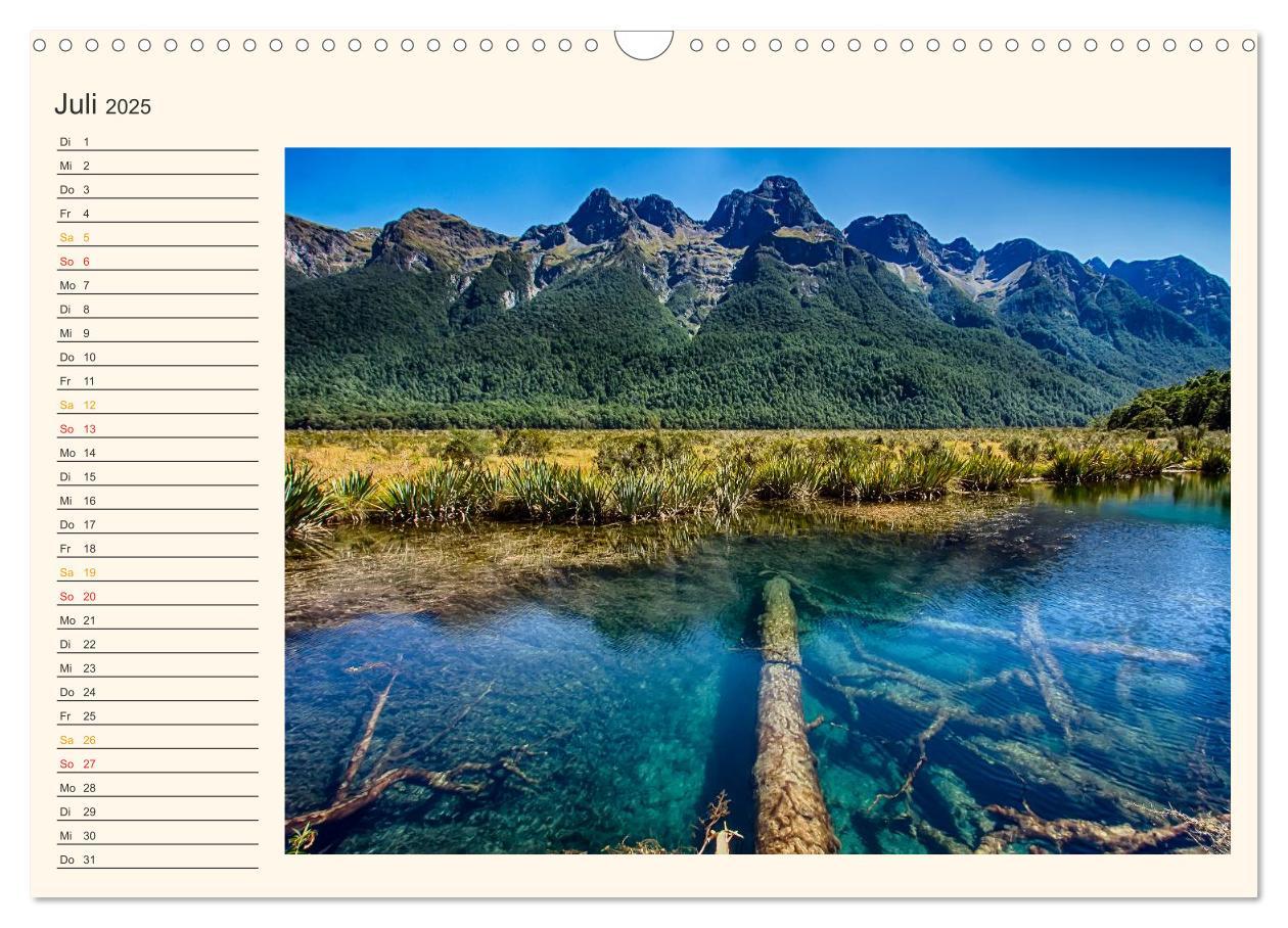 Bild: 9783435487363 | Neuseeland - atemberaubend schön (Wandkalender 2025 DIN A3 quer),...